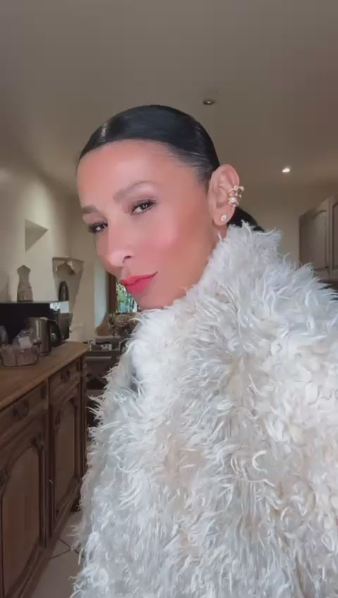 Manteau bandidas fourrure végan couleur crème neuf Taille L